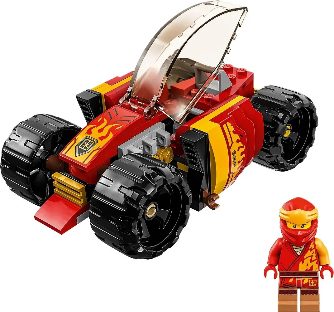 CZerwony samochód wyścigowy Kaia EVO z serii LEGO® NINJAGO®