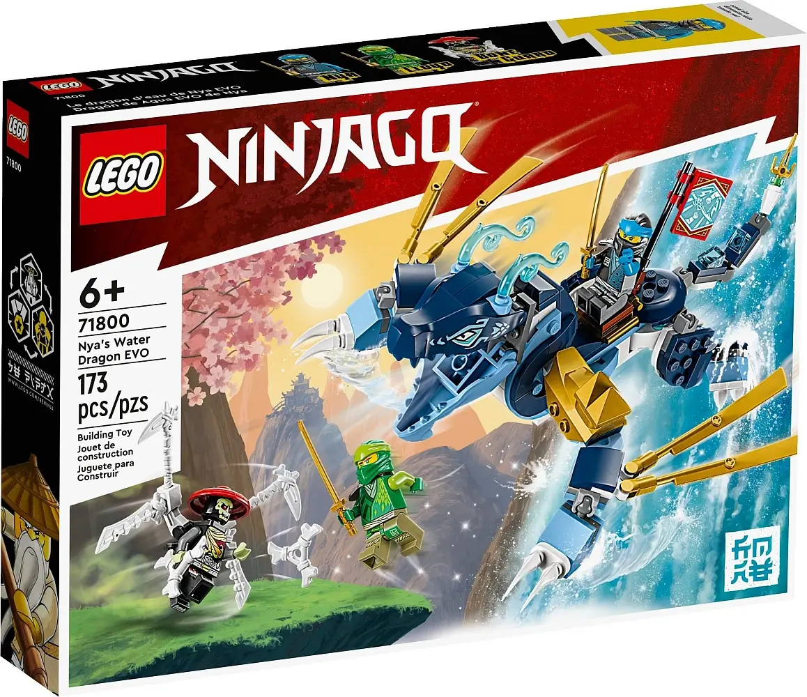 Pudełko zestawu 71800 z serii LEGO® NINJAGO® – Smok wodny Nyi EVO