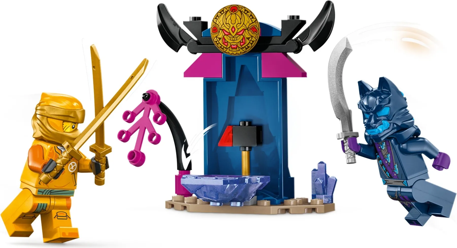 Walka postaci z zestawu LEGO® nr 71804