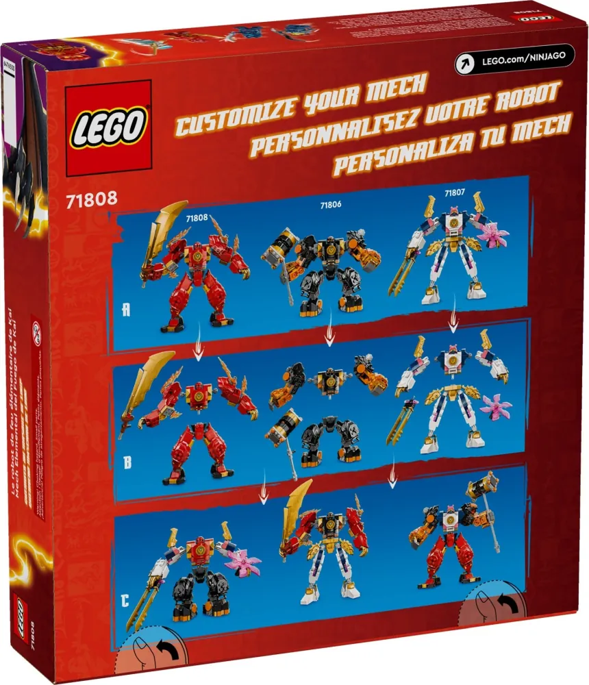 Tył pudełka 71808 z linii LEGO® NINJAGO®