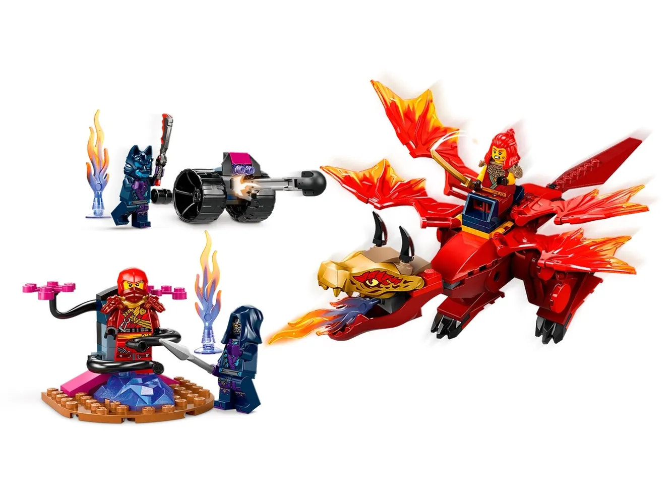 Walka postaci z zestawu 71815 z linii LEGO® NINJAGO®