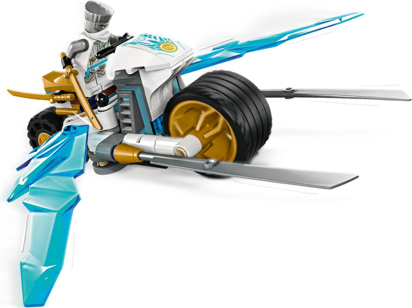 Niebieski motocykl z zestawu LEGO® nr 71816