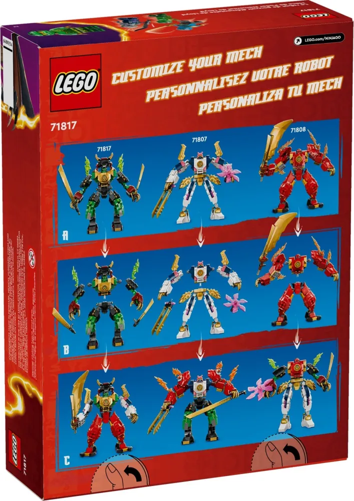 Tył pudełka 71817 z linii LEGO® NINJAGO®