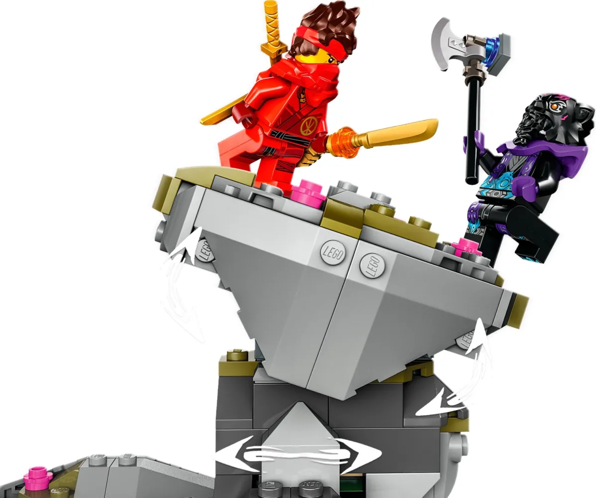 Pojedynek postaci z zestawu 71819 z linii LEGO® NINJAGO®