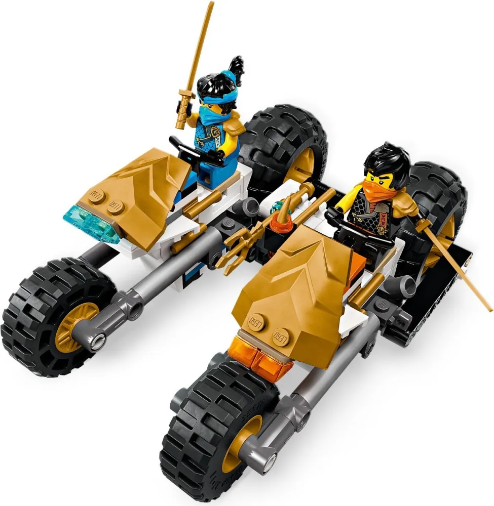 Dwa motocykle z zestawu 71820 z linii LEGO® NINJAGO®
