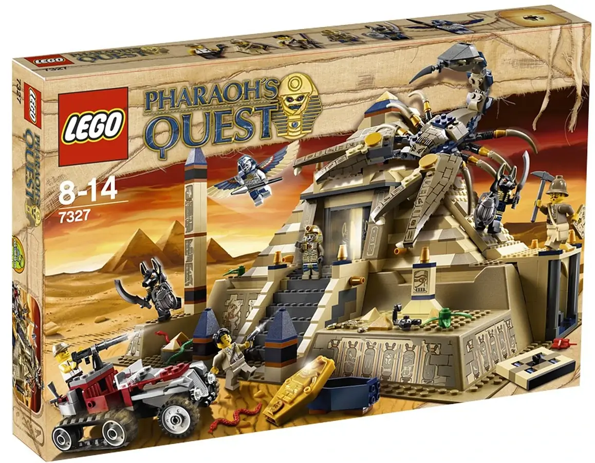 Pudełko zestawu 7327 z serii LEGO® Pharaohs Quest – Piramida skorpiona