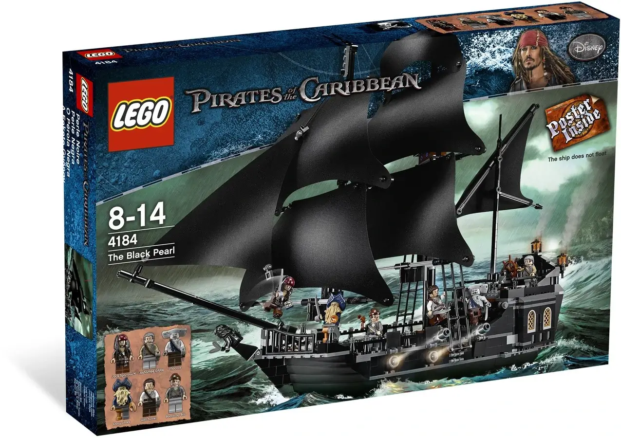 Pudełko zestawu 4184 z serii LEGO® Piraci z Karaibów™ – statek Czarna Perła