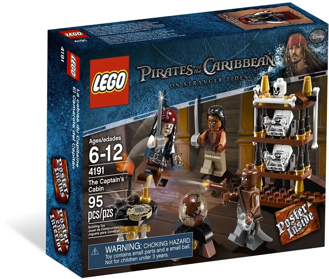 Pudełko zestawu 4191 z serii LEGO® Piraci z Karaibów™ – kajuta kapitana