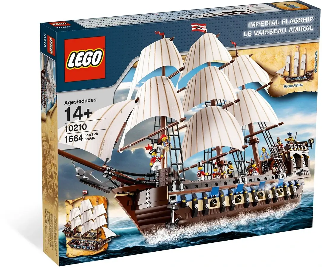 Pudełko zestawu 10210 z serii LEGO® Piraci – Imperial Flagship
