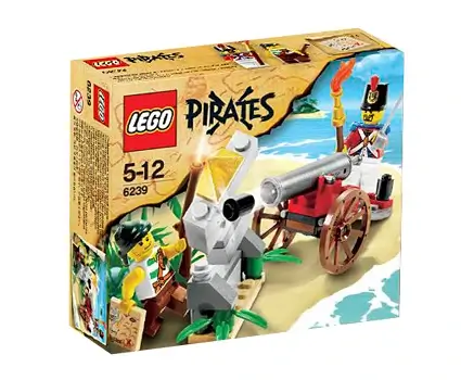 Pudełko zestawu 6239 z serii LEGO® Piraci – Walka z użyciem armaty