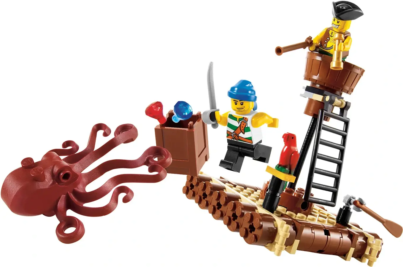 Kraken atakujący tratwę z serii LEGO® Piraci