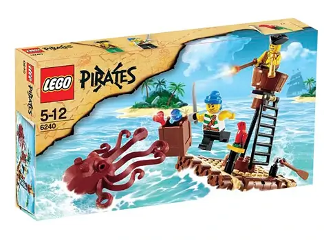 Pudełko zestawu 6240 z serii LEGO® Piraci – Potwory morskie atakują