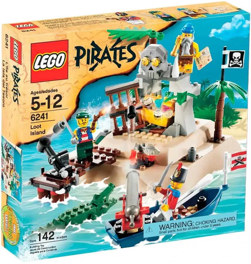 Pudełko zestawu 6241 z serii LEGO® Piraci – Wyspa rozbitka
