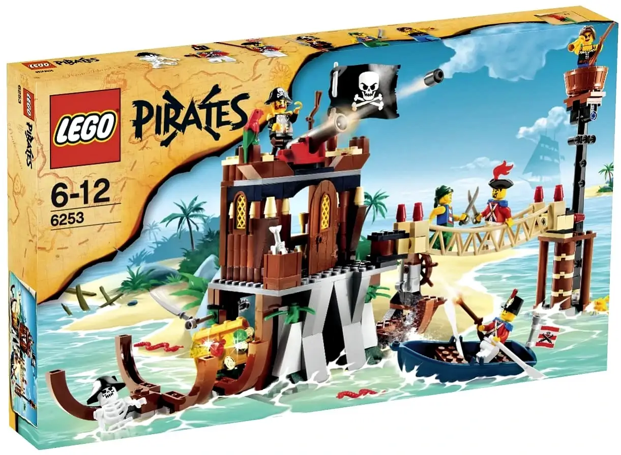 Pudełko zestawu 6253 z serii LEGO® Piraci – Kryjówka piratów