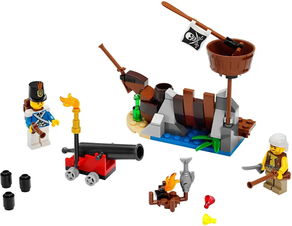 Wrak statku i pirat z serii LEGO® Piraci
