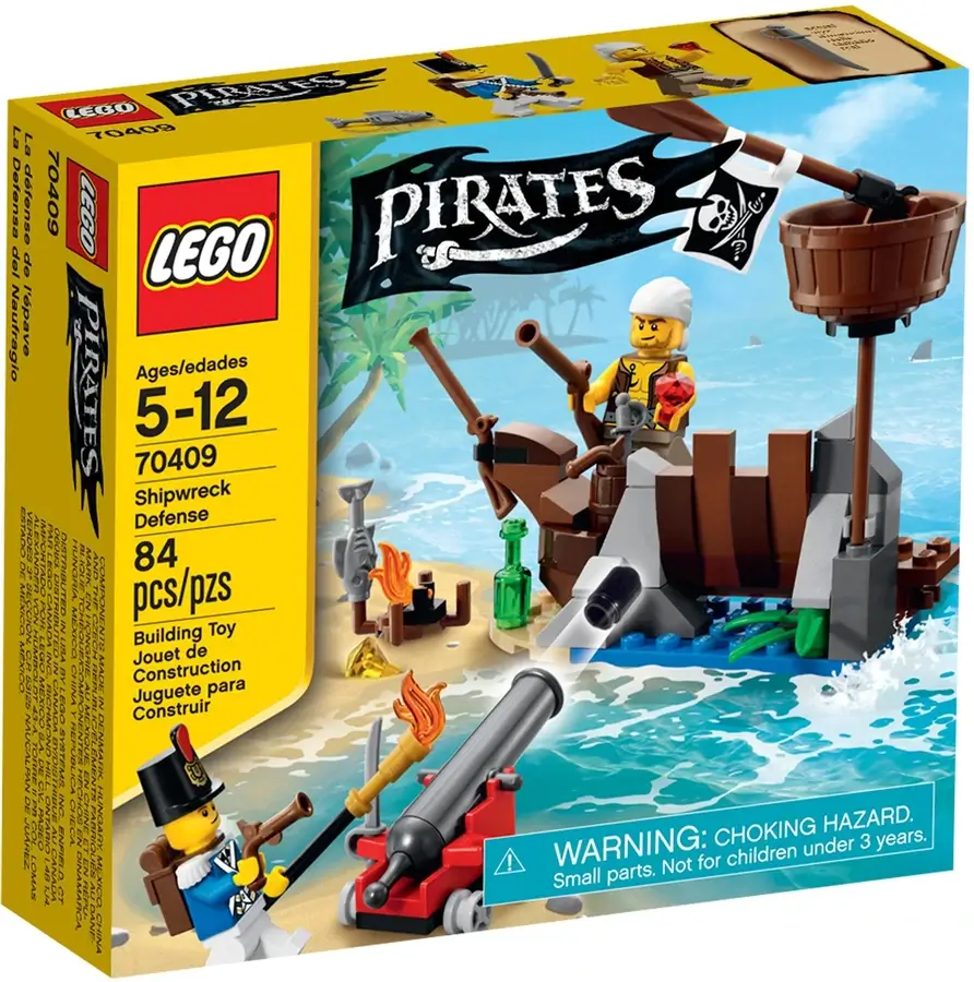 Pudełko zestawu 70409 z serii LEGO® Piraci – Bitwa na wraku