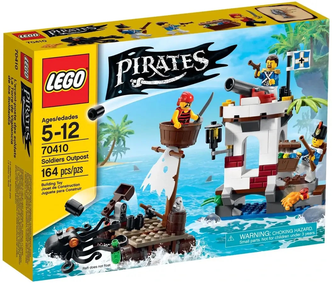 Pudełko zestawu 70410 z serii LEGO® Piraci – strażnica żołnierzy