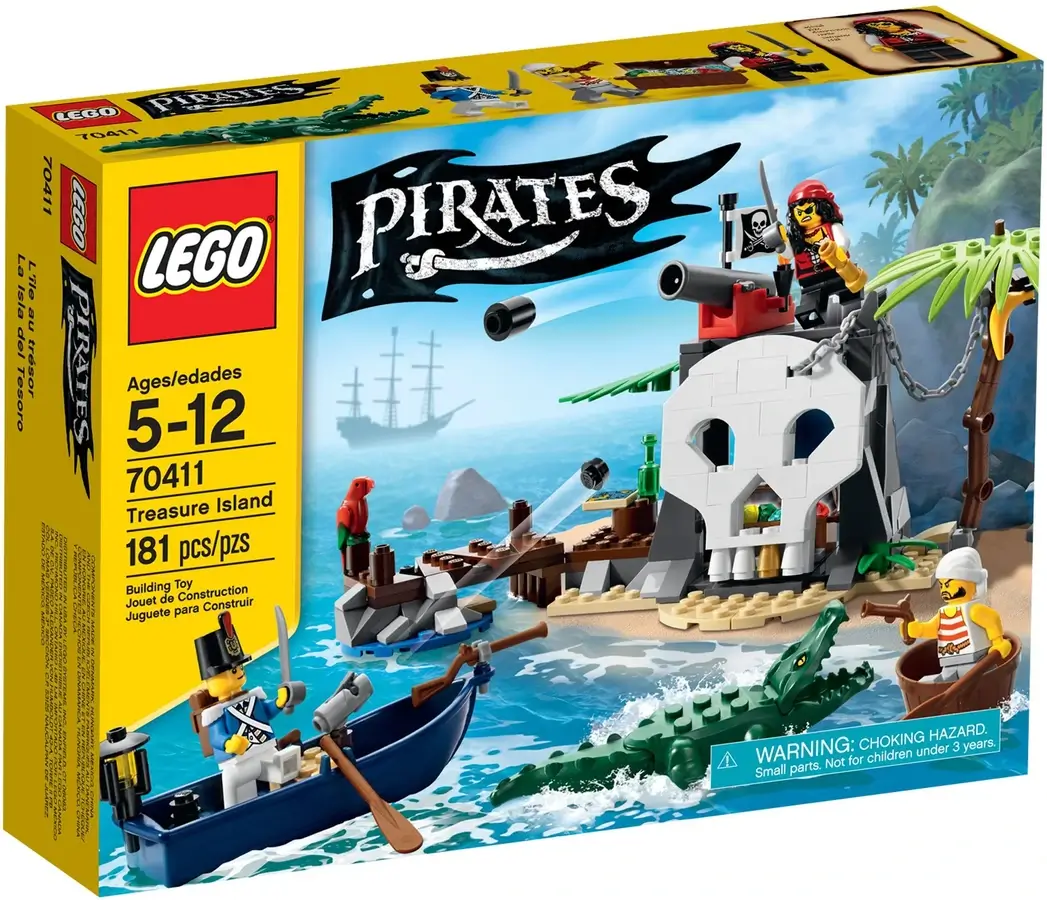 Pudełko zestawu 70411 z serii LEGO® Piraci – Wyspa skarbów