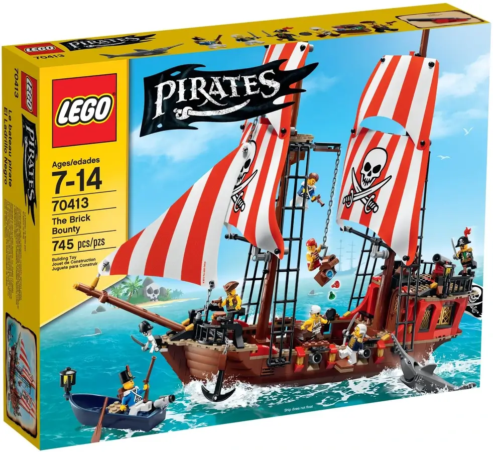 Pudełko zestawu 70413 z serii LEGO® Piraci – statek The Brick Bounty