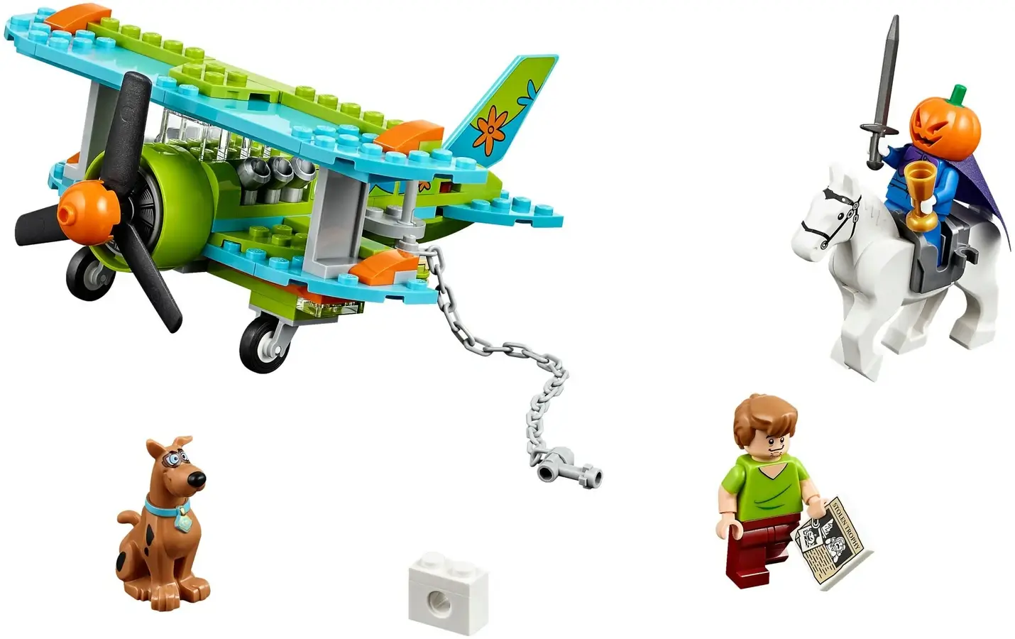 Niebiesko-zielony samolot z serii LEGO® Scooby-Doo™