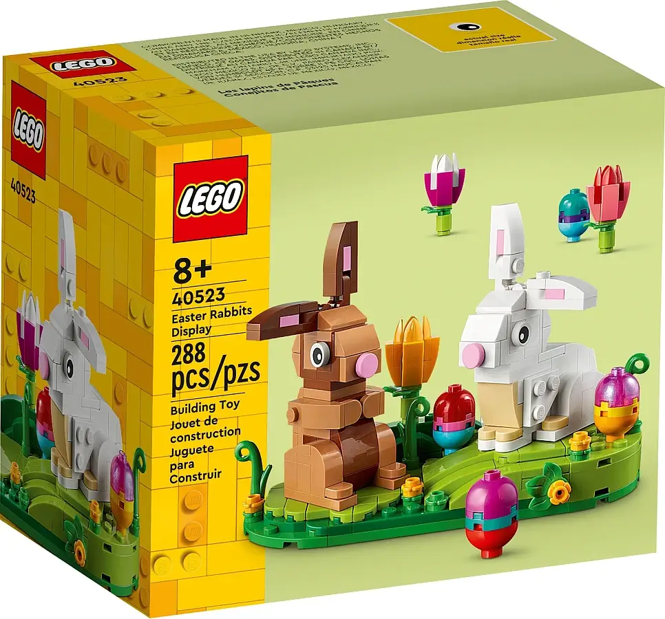 Pudełko zestawu LEGO® 40523 z serii sezonowej – Zajączki wielkanocne