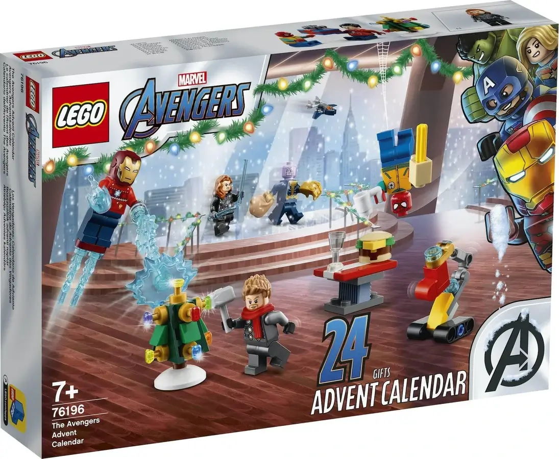 Pudełko zestawu LEGO® 76196 z serii Avengers – kalendarz adwentowy