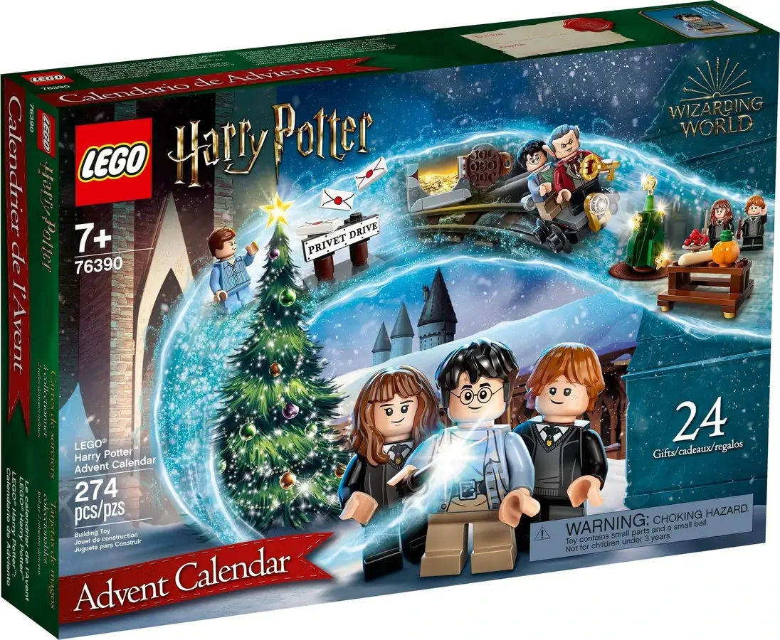 Pudełko zestawu LEGO® 76390 z serii sezonowej – kalendarz adwentowy
