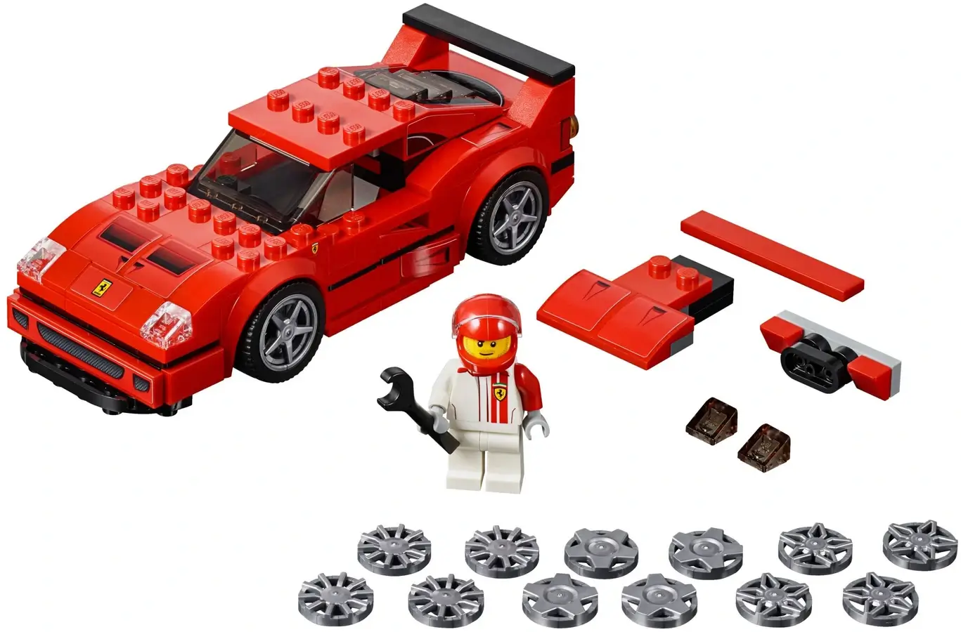Czerwone Ferrari F40 z serii LEGO® Speed Champions