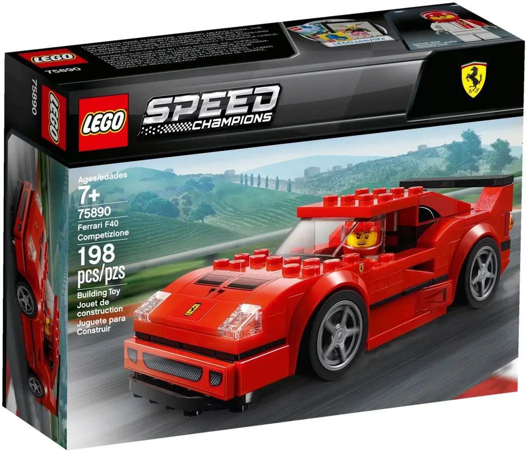 Pudełko zestawu 75890 z serii LEGO® Speed Champions – Ferrari F40 Competizione