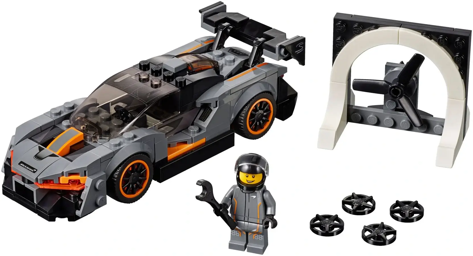 Szary McLaren z serii LEGO® Speed Champions