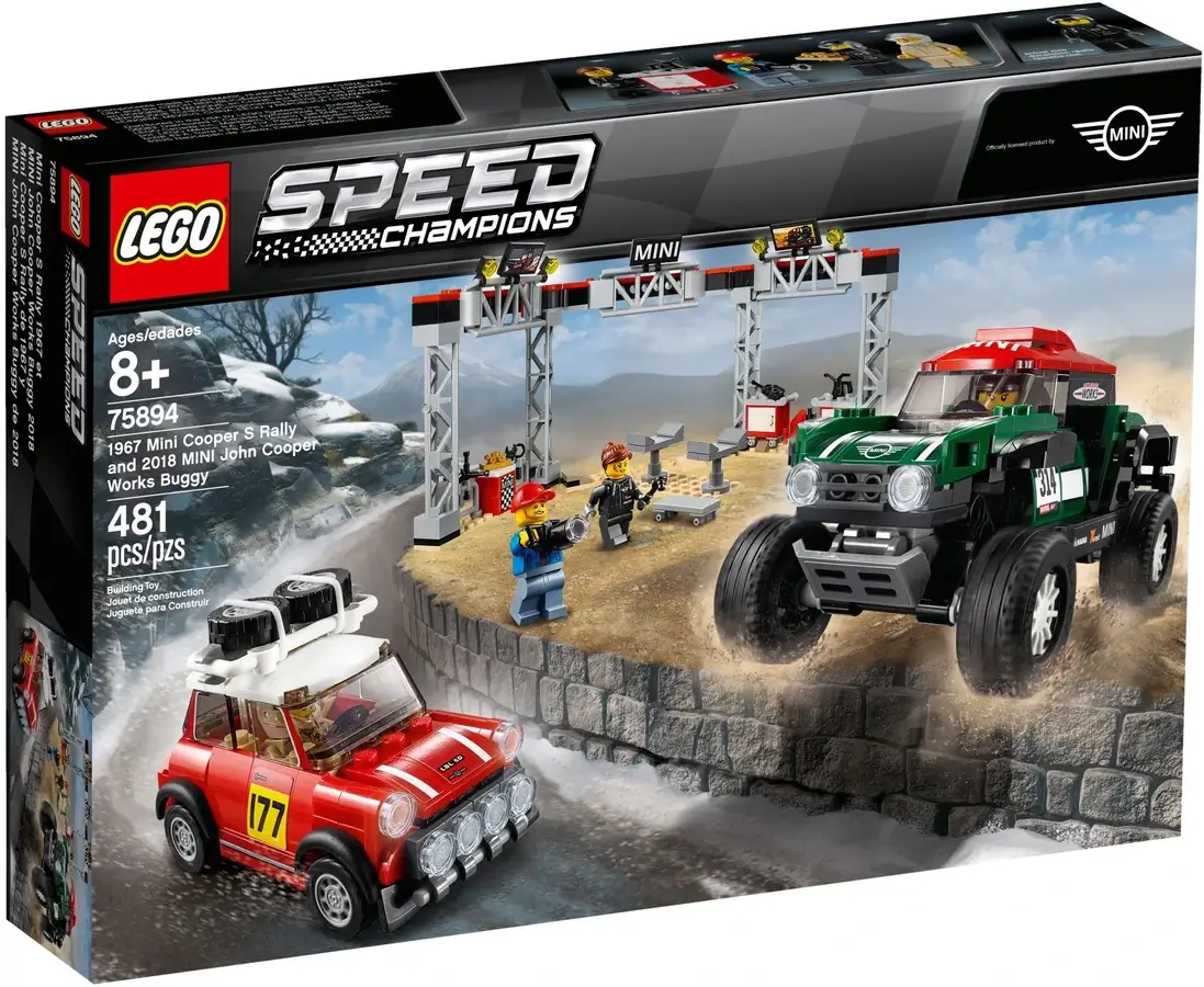 Pudełko zestawu 75894 z serii LEGO® Speed Champions – dwa mini coopery