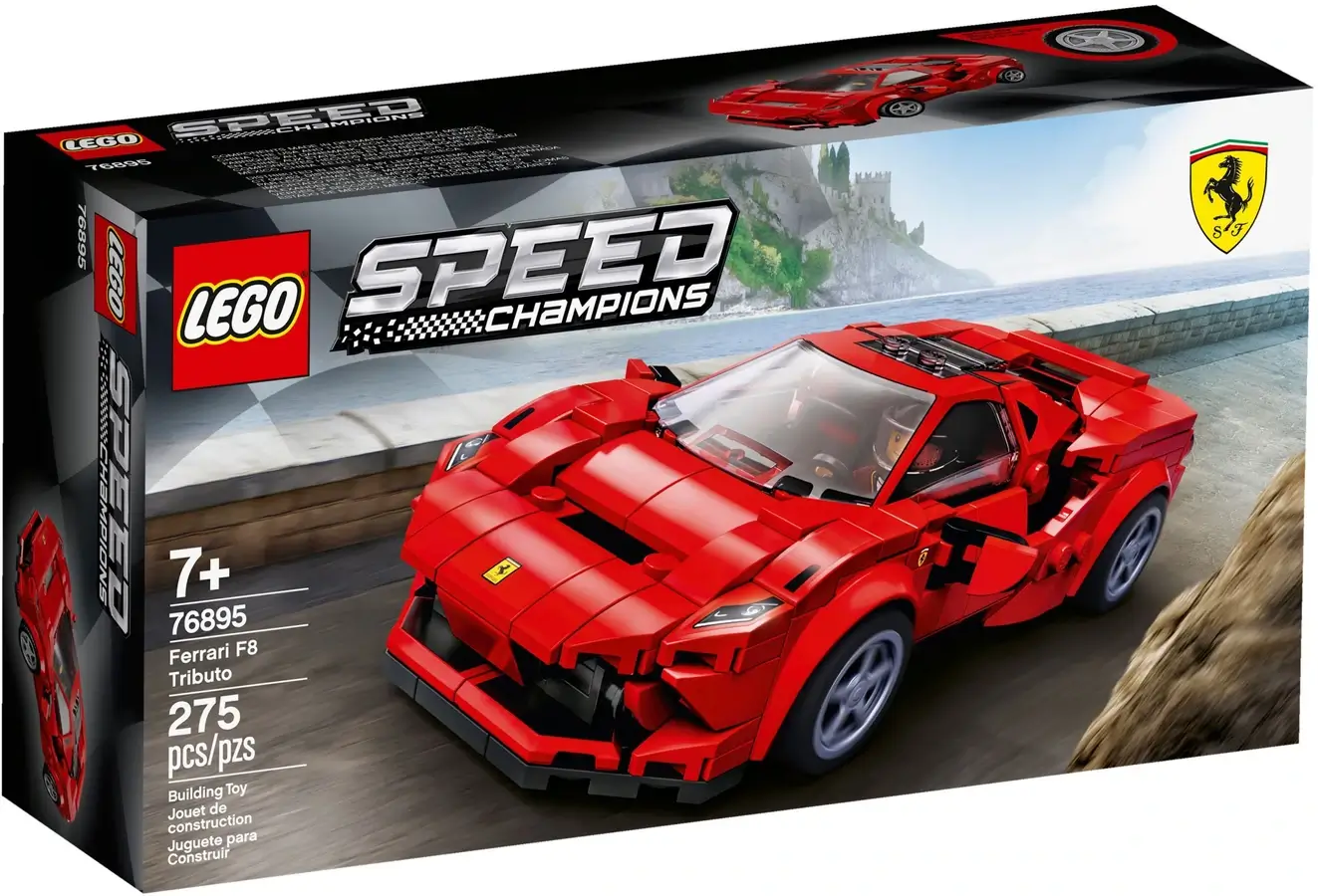 Pudełko zestawu 76895 z serii LEGO® Speed Champions – Ferrari F8 Tributo