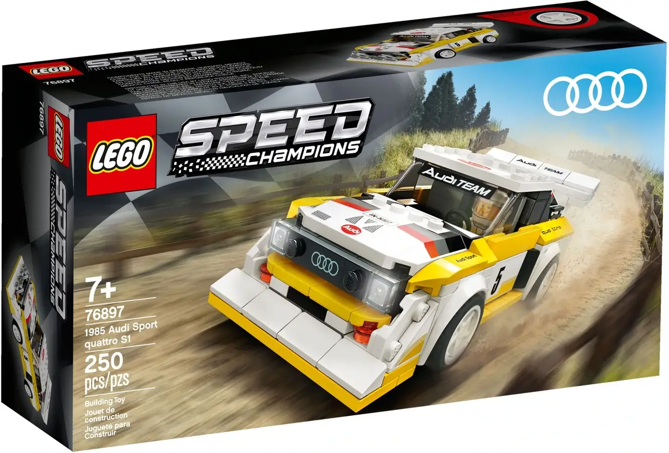Pudełko zestawu 76897 z serii LEGO® Speed Champions – Audi Sport quattro S1