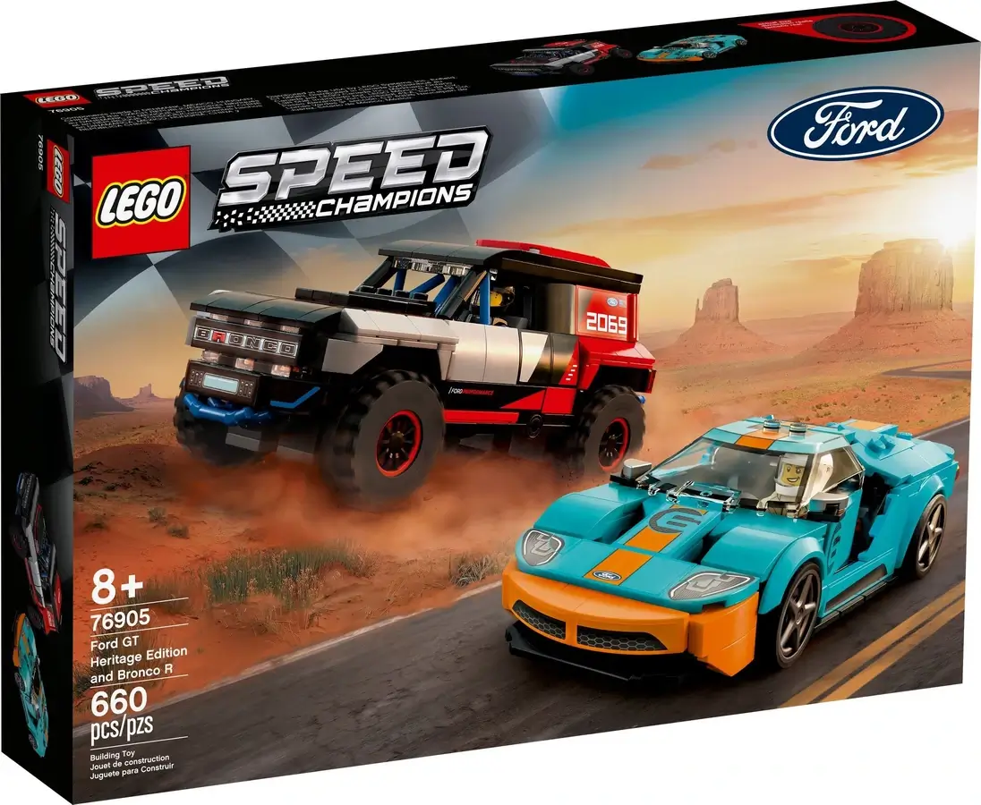 Pudełko zestawu 76905 z serii LEGO® Speed Champions – dwa Fordy