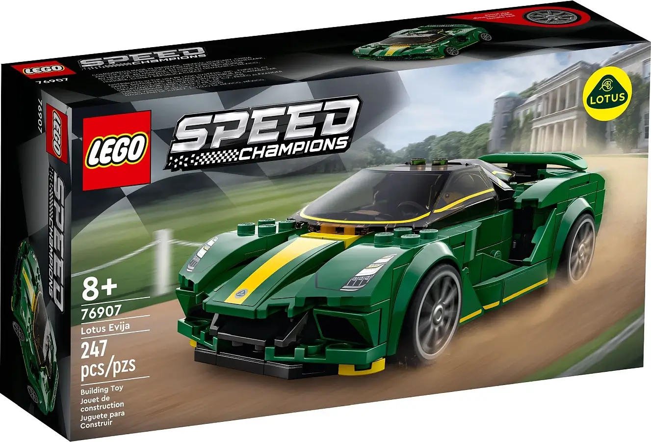 Pudełko zestawu 76907 z serii LEGO® Speed Champions – Lotus Evija