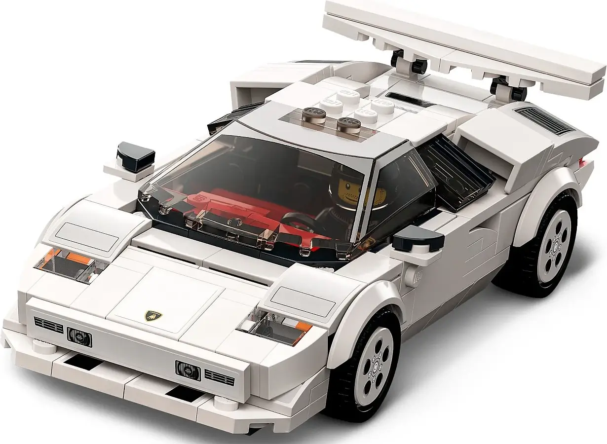 Białe Lamborghini Countach z serii LEGO® Speed Champions
