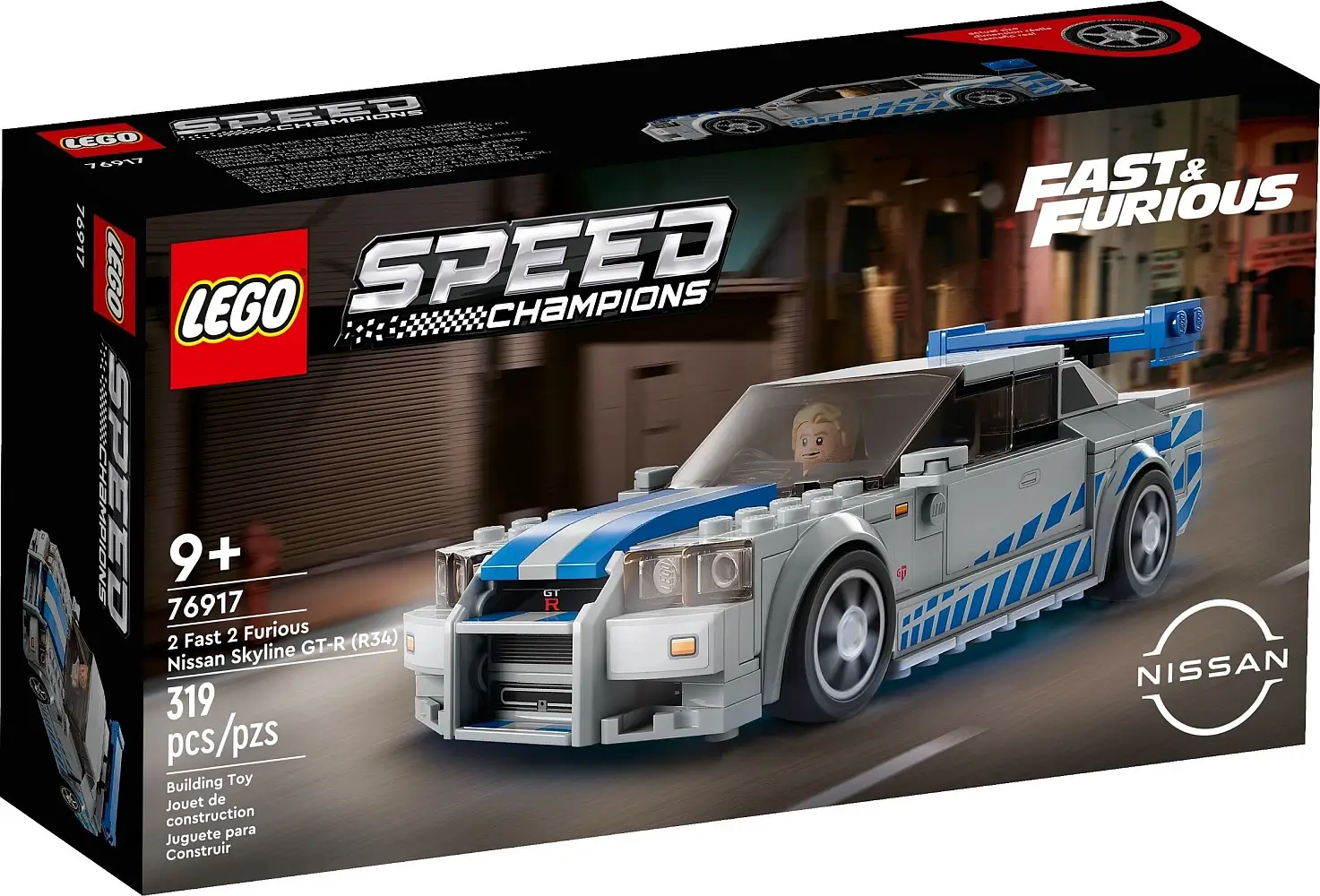 Pudełko zestawu 76917 z serii LEGO® Speed Champions – Nissan Skyline GT-R