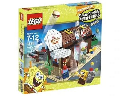 Zdjęcie pudełka zestawu 3825 z serii LEGO® SpongeBob Kanciastoporty™ – Krusty Krab
