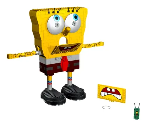 Żółty Sponge Bob z serii LEGO® SpongeBob Kanciastoporty™