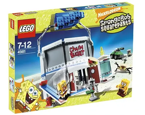 Zdjęcie pudełka zestawu 4981 z serii LEGO® SpongeBob Kanciastoporty™ – restauracja Chum Bucket