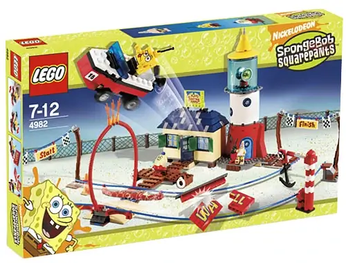 Zdjęcie pudełka zestawu 4982 z serii LEGO® SpongeBob Kanciastoporty™ – szkoła Pani Puff