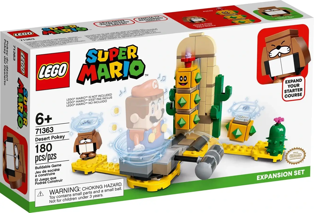 Pudełko zestawu 71363 z serii LEGO® Super Mario™ – Pustynny Pokey