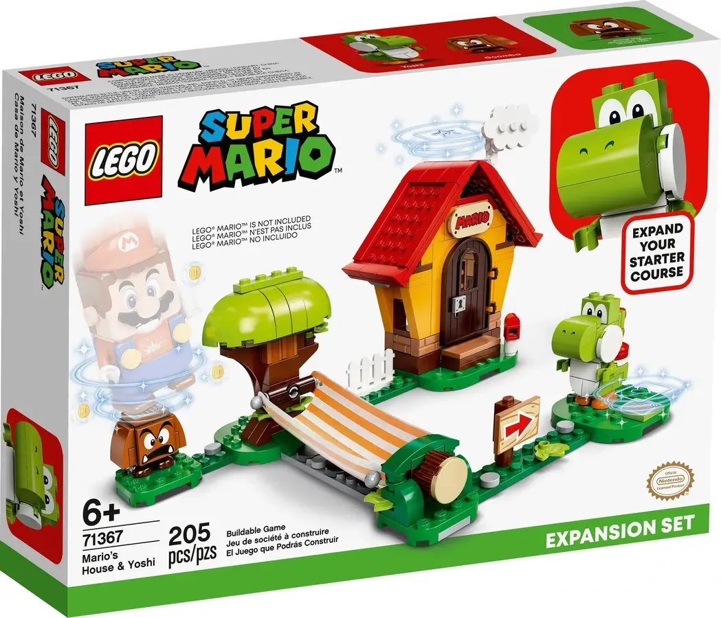 Pudełko zestawu 71367 z serii LEGO® Super Mario™ – Yoshi i dom Mario