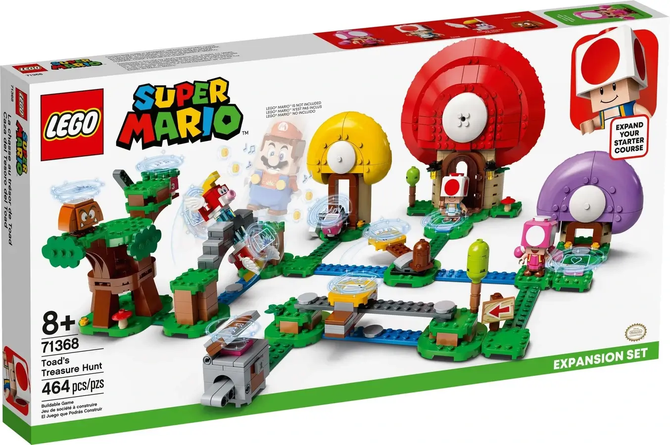 Pudełko zestawu 71368 z serii LEGO® Super Mario™ – wioska ze skarbem