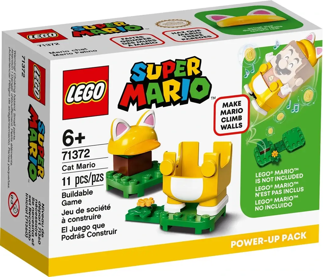 Pudełko zestawu 71372 z serii LEGO® Super Mario™ – koci strój Mario™