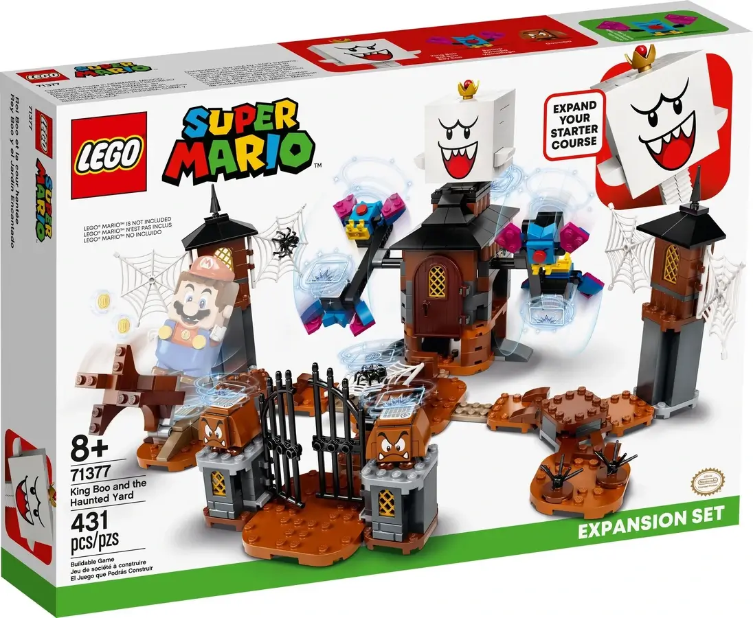 Pudełko zestawu 71377 z serii LEGO® Super Mario™ –  King Boo i nawiedzone podwórze