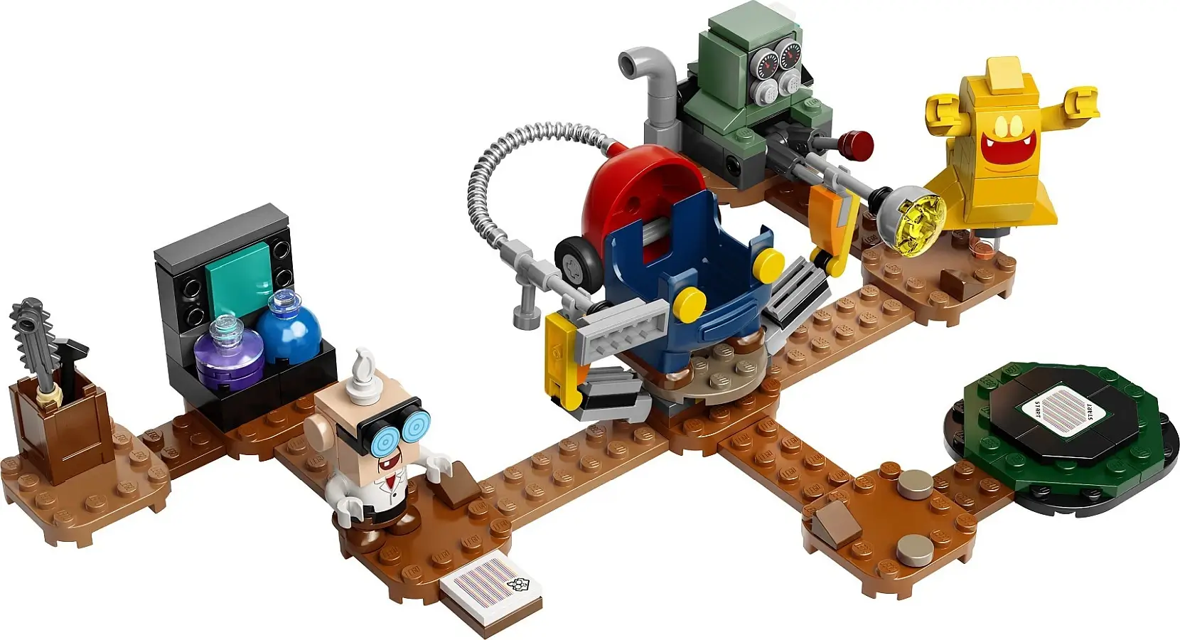 Laboratorium w rezydencji Luigiego™ i Poltergust z serii LEGO® Super Mario™
