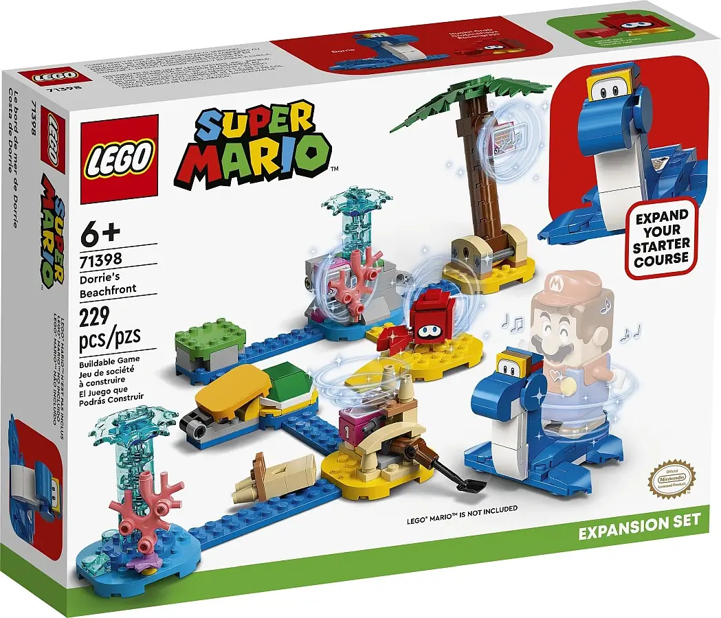Pudełko zestawu 71398 z serii LEGO® Super Mario™ –  Nabrzeże Dorrie