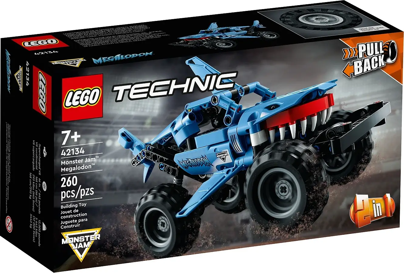 Pudełko zestawu 42134 z serii LEGO® Technic™ – monster truck Megalodon™