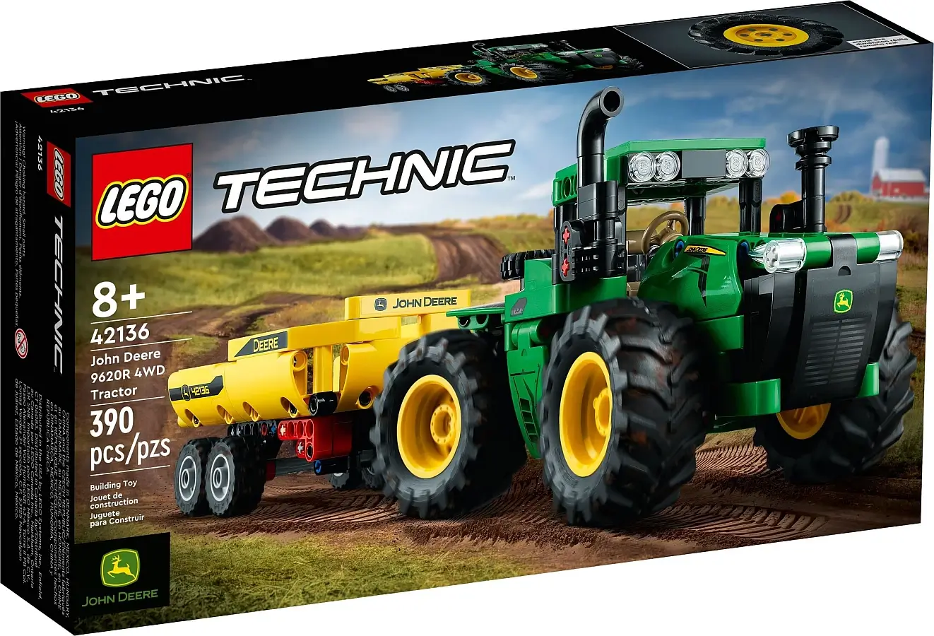 Pudełko zestawu 42136 z serii LEGO® Technic™ – Traktor John Deere